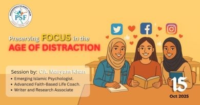 Preserving FOCUS in the age of Distraction- PSF Session at Royal College, Mira Road